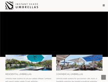 Tablet Screenshot of instantshadeumbrellas.com.au